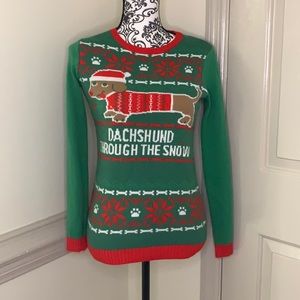 Dachshund Through The Snow Christmas Sweater